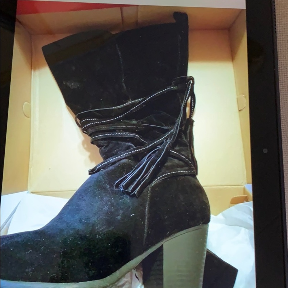 nib wide calf boots 8w